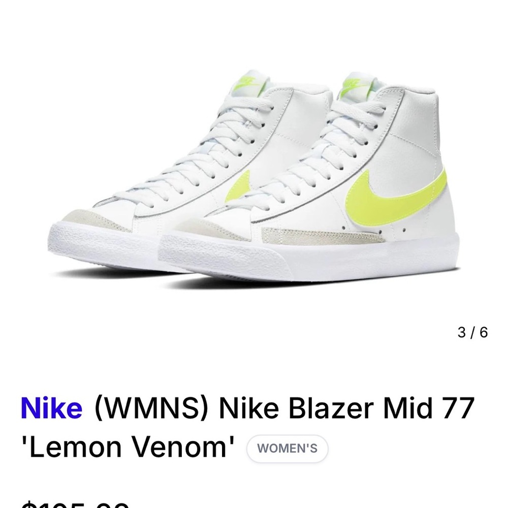 Nike Women's Blazer Mid 77 Lemon Sneakers
